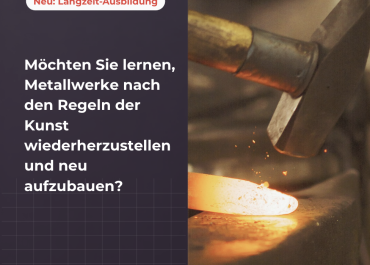 Die Kompetenzzentren und das CNPC erweitern ihr Angebot um zwei neue Ausbildungen, die sich den Berufen der Schmiedekunst und der Kunstschmiederei widmen.